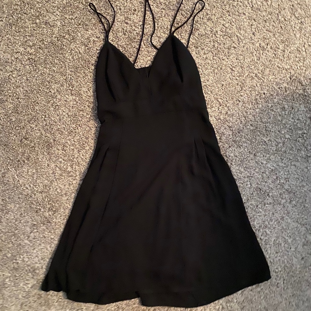 Express Black Strappy Dress